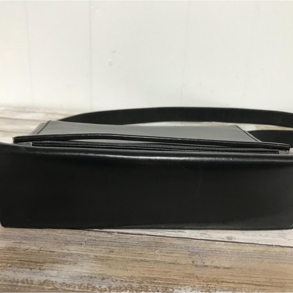 CAMPANILE MADE IN ITALY BLACK LEATHER SHOULDER BAG - Picture 4 of 6